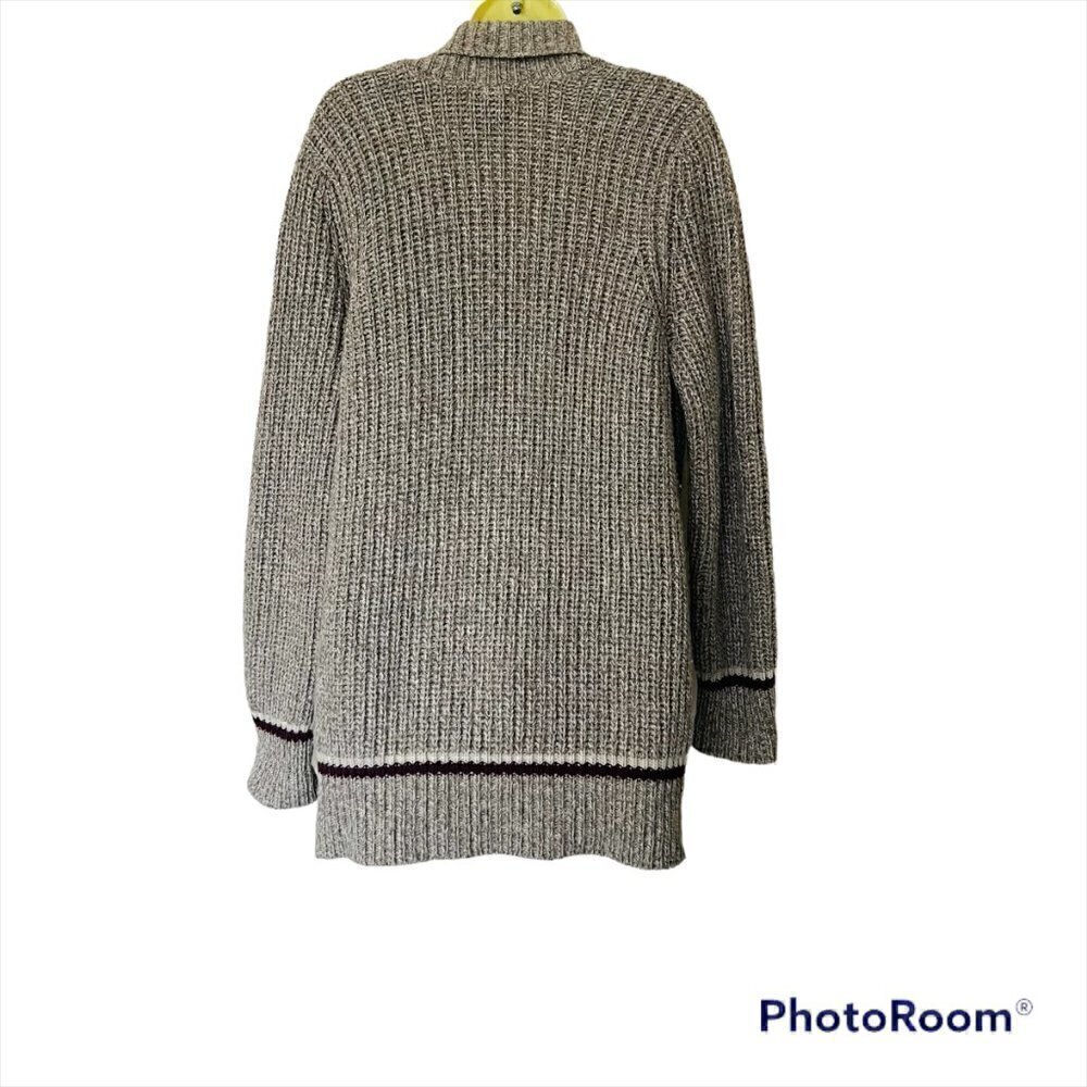 VINTAGE Icelandic-Chunky-hand-knit-Neutral-tone-Fisherman Winter Sweater. Large - Picture 2 of 6